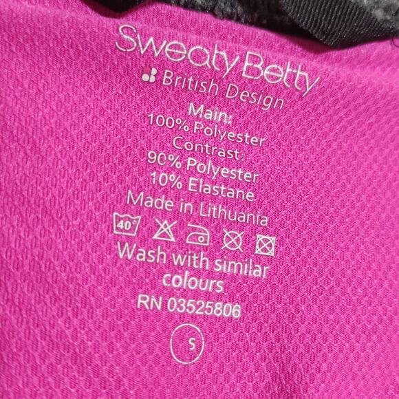 Sweaty Betty Fleece Knitted Jacket Size S Womens Full Zip Hooded Athletic - Picture 9 of 13